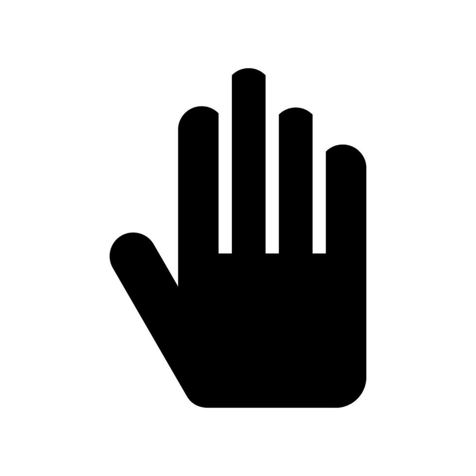 mano icono vector símbolo diseño ilustración