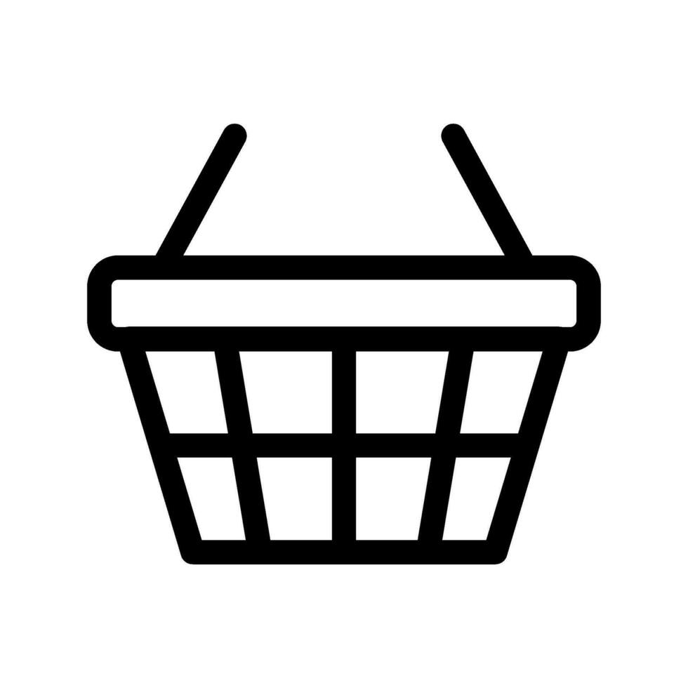 Basket Icon Vector Symbol Design Illustration