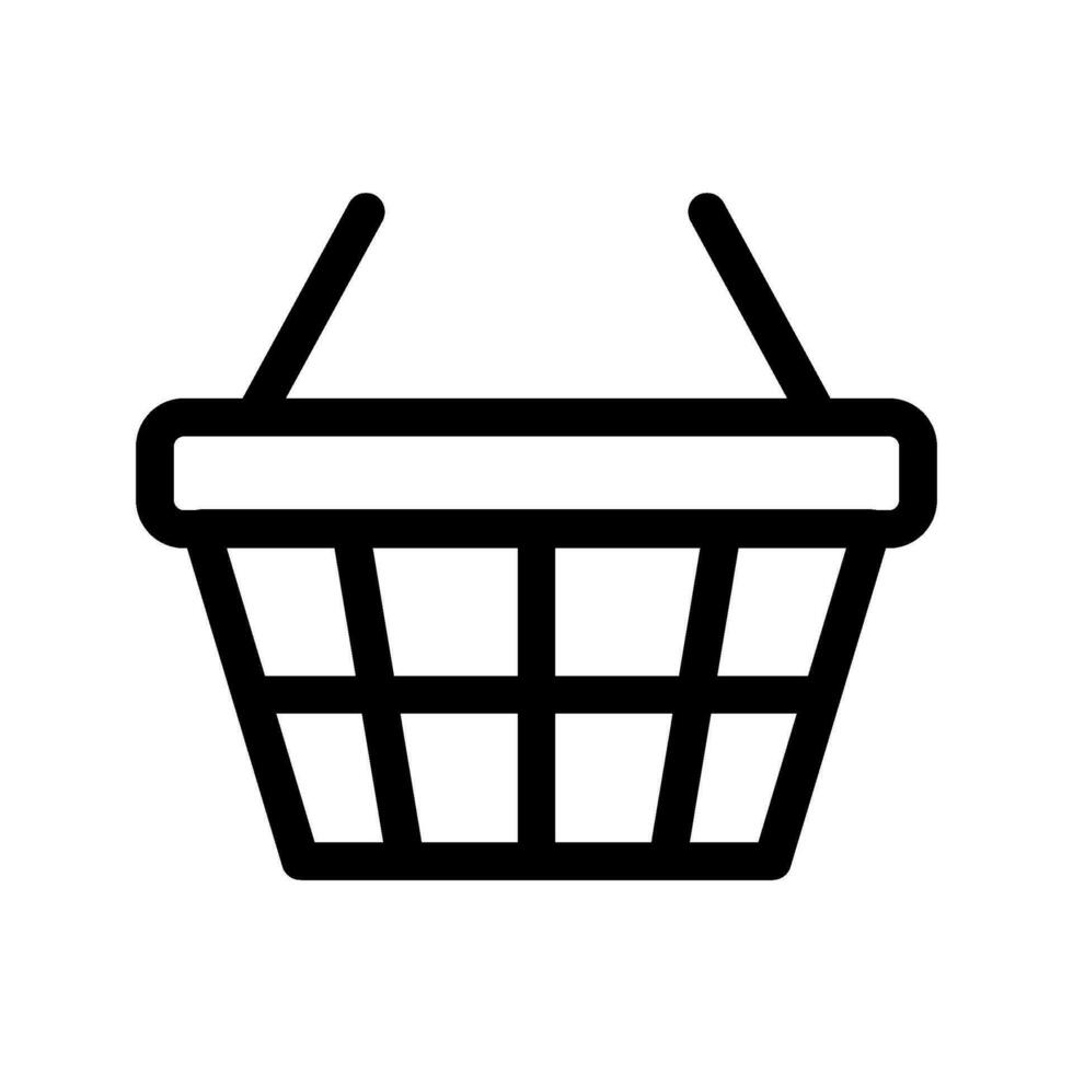 Basket Icon Vector Symbol Design Illustration