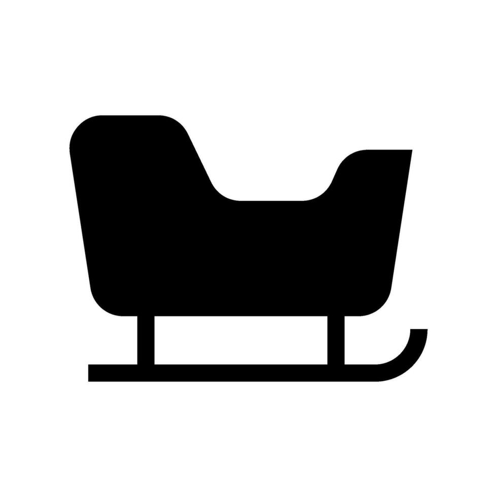 Sleigh Icon Vector Symbol Design Illustration