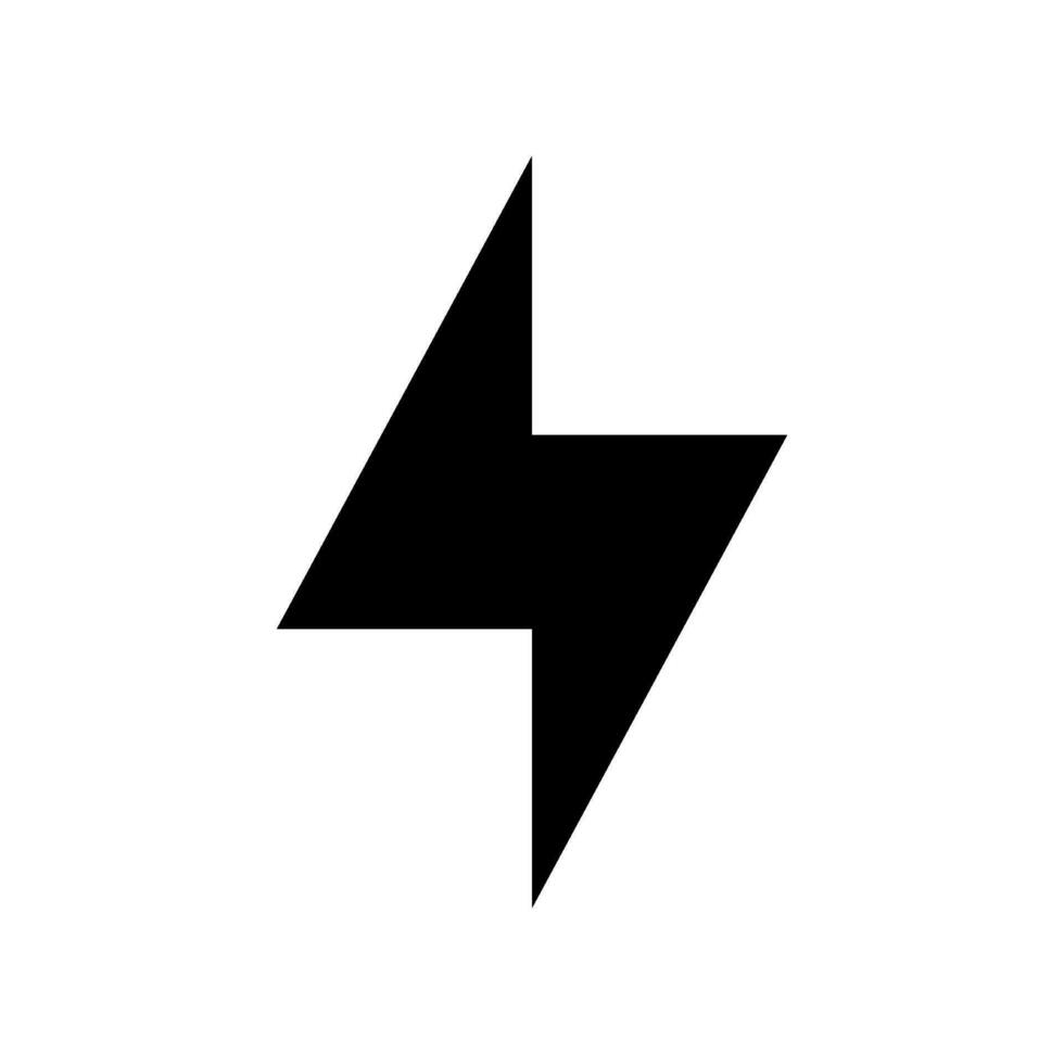 Lightning Icon Vector Symbol Design Illustration