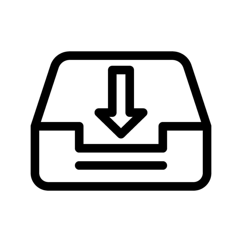 Inbox Archive Icon Vector Symbol Design Illustration