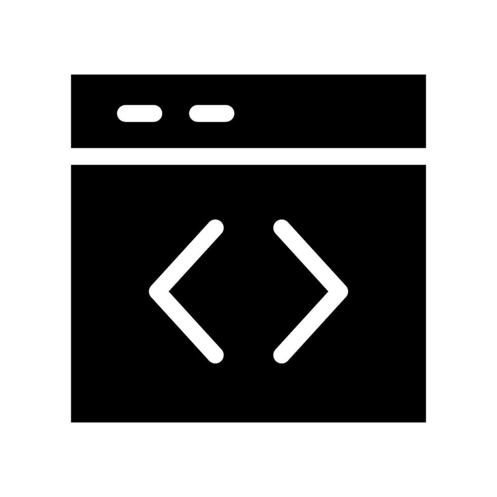 Coding Icon Vector Symbol Design Illustration