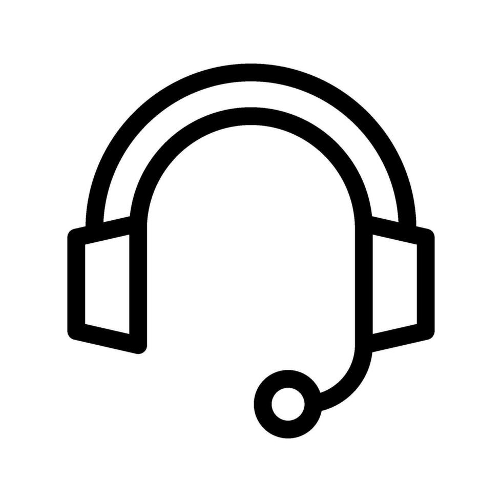 Headset Icon Vector Symbol Design Illustration