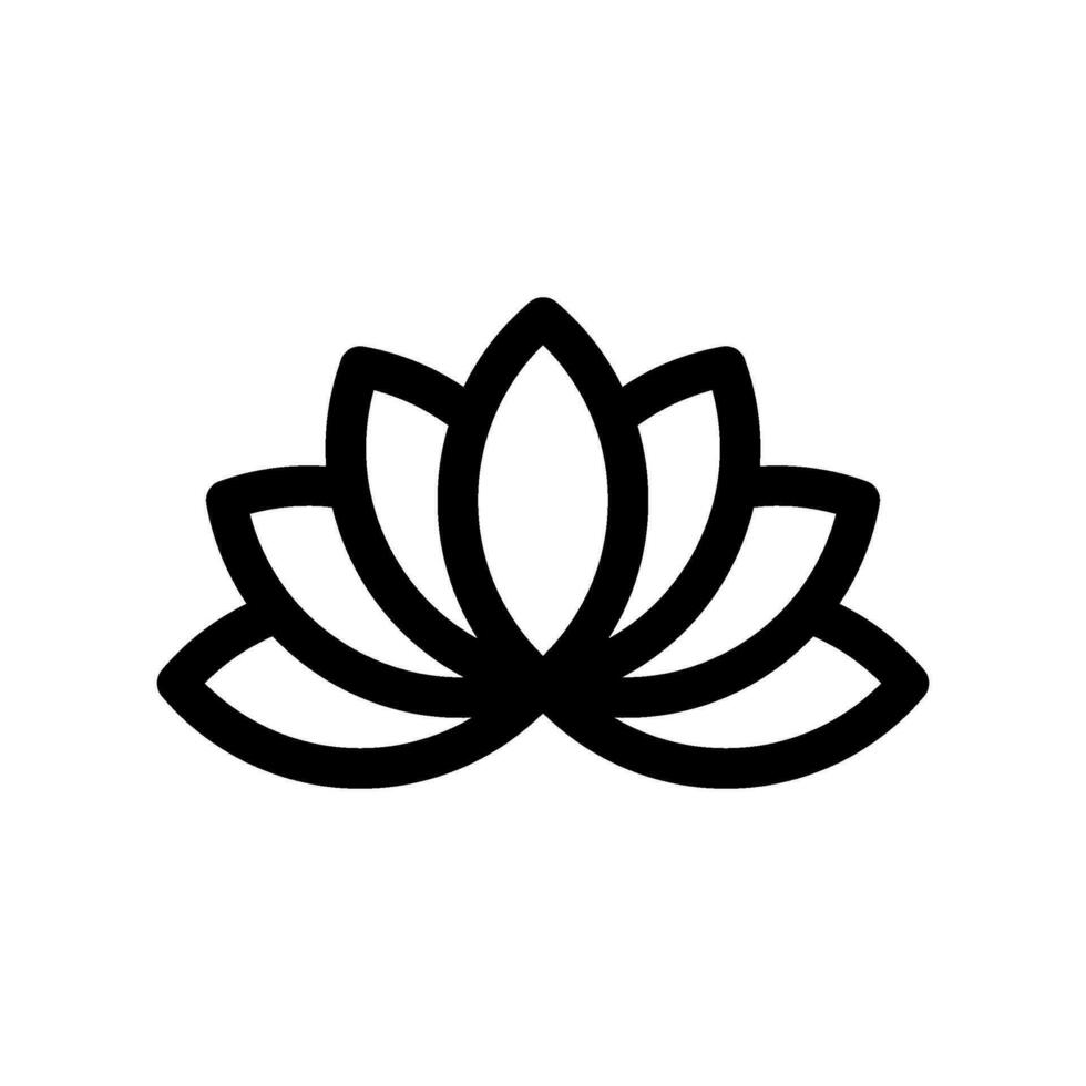 Lotus Icon Vector Symbol Design Illustration