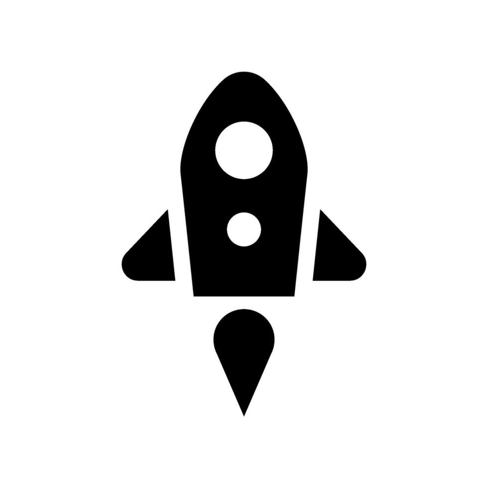 Rocket Icon Vector Symbol Design Illustration