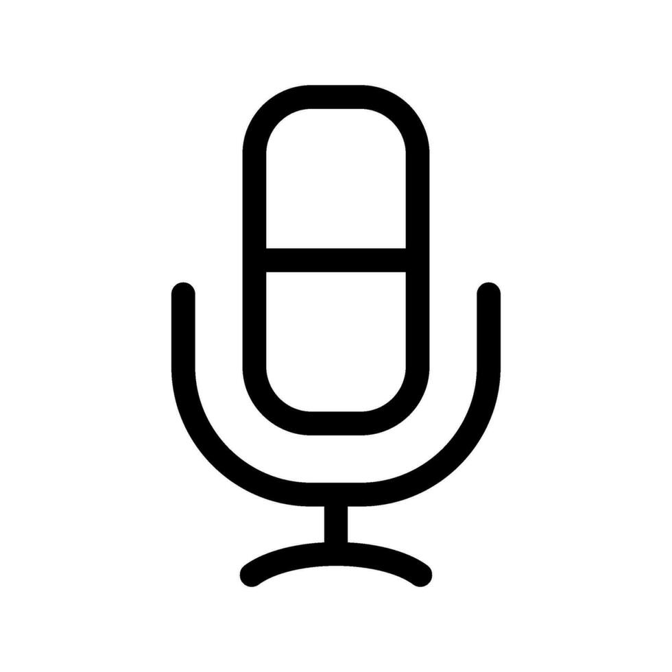 Microphone Icon Vector Symbol Design Illustration