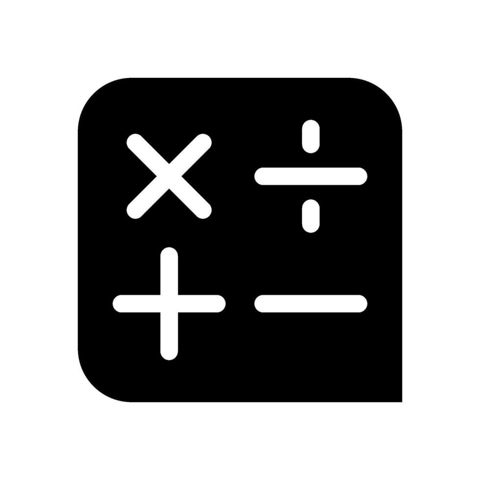 Calculator Icon Vector Symbol Design Illustration