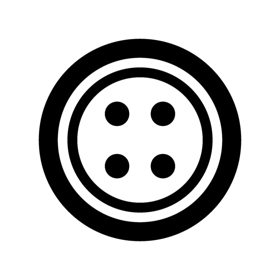 Shirt Button Icon Vector Symbol Design Illustration