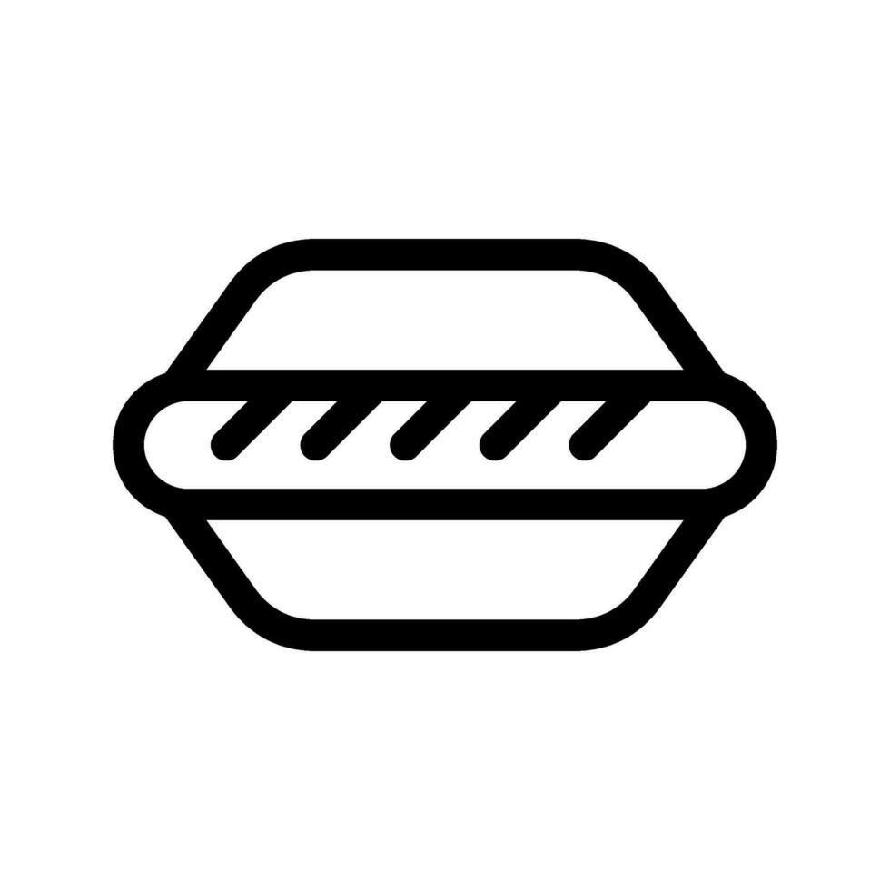 Hot Dog Icon Vector Symbol Design Illustration