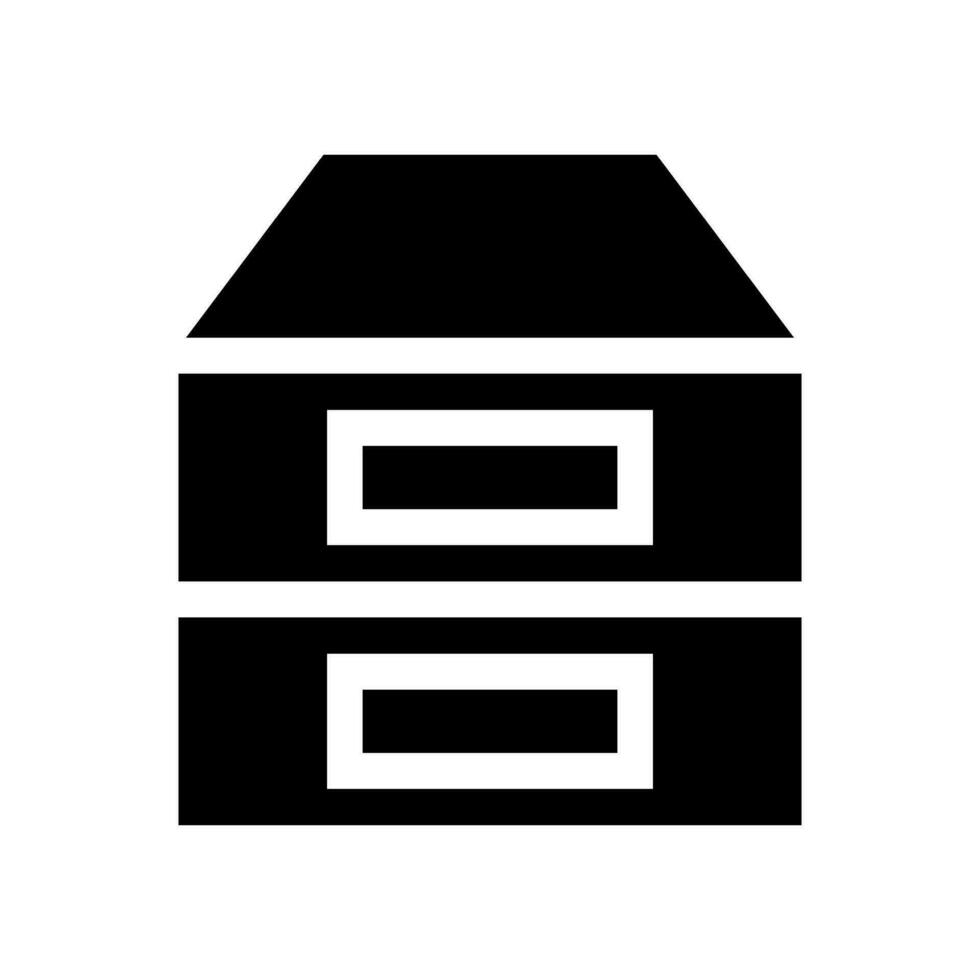 File Cabinet Icon Vector Symbol Design Illustration