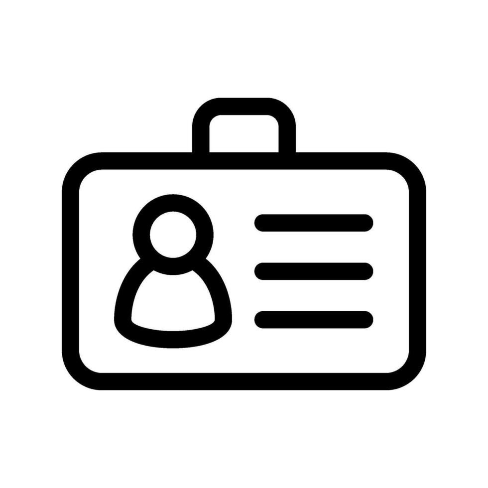 Id Icon Vector Symbol Design Illustration