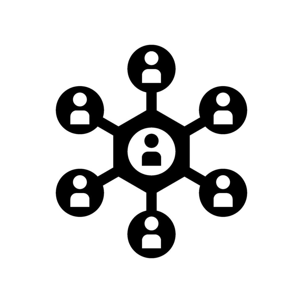 Network Management Icon Vector Symbol Design Illustration