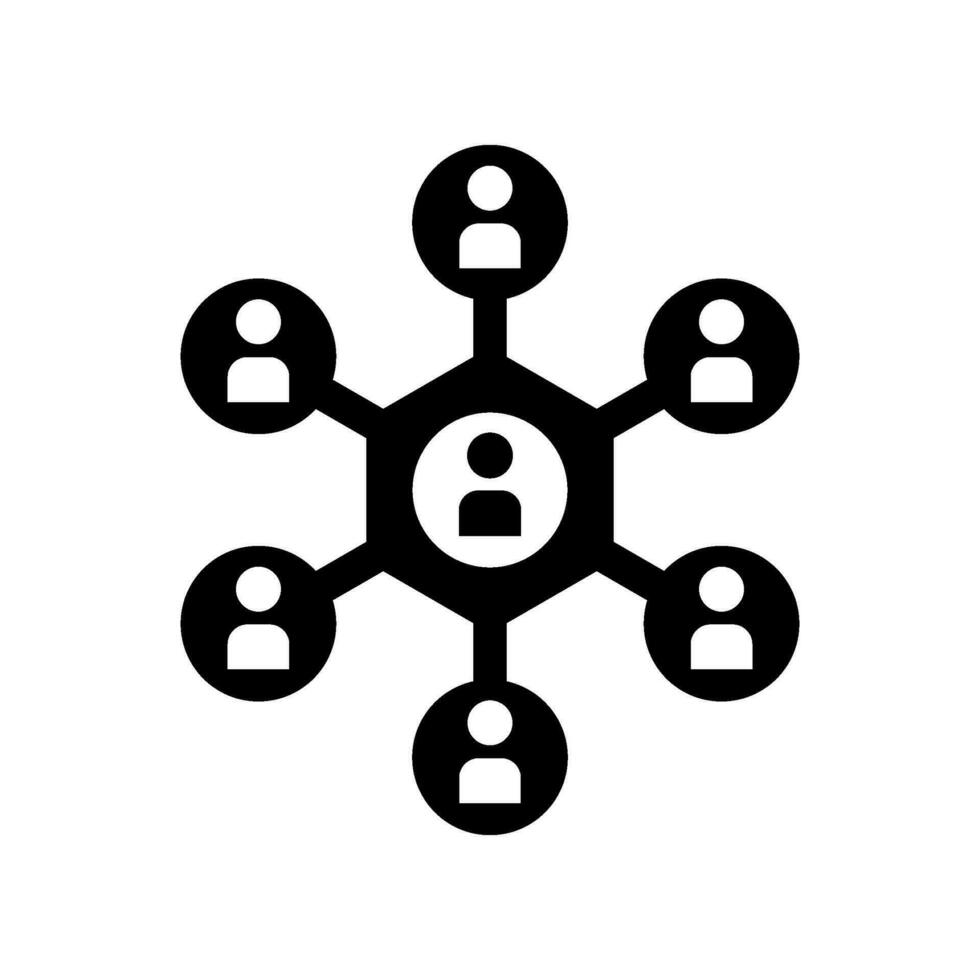 Network Management Icon Vector Symbol Design Illustration