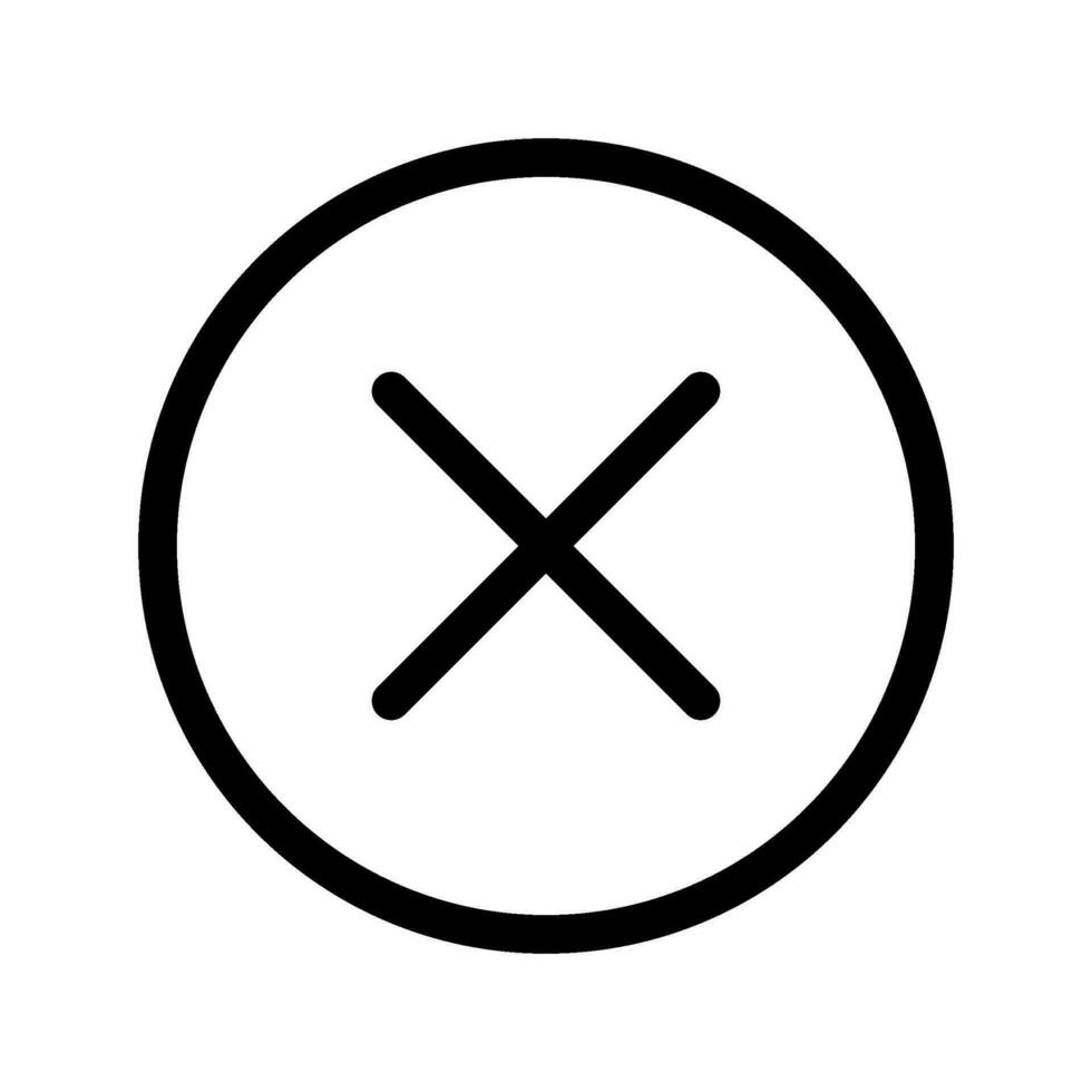 Cancel Icon Vector Symbol Design Illustration