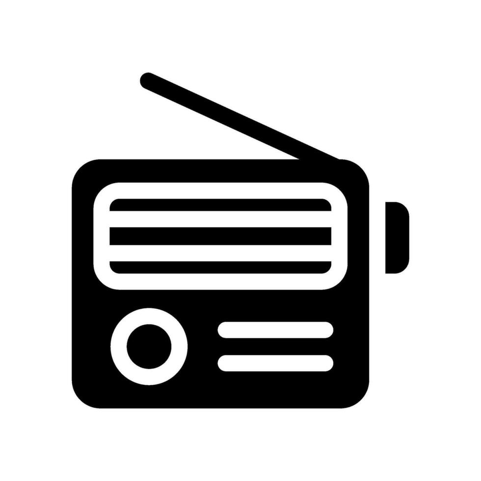 Radio Icon Vector Symbol Design Illustration