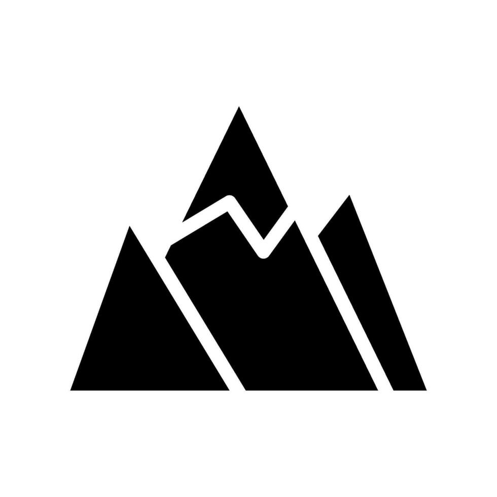 Mountains Icon Vector Symbol Design Illustration