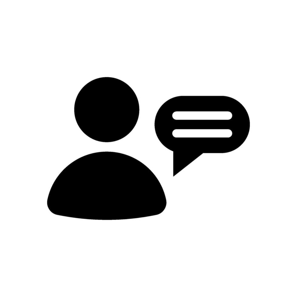 Talk Icon Vector Symbol Design Illustration