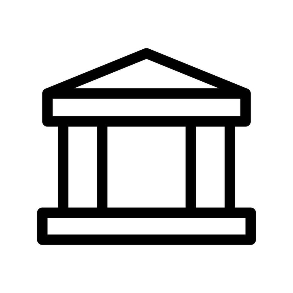 banco icono vector símbolo diseño ilustración