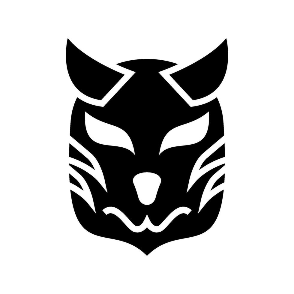 Demon Mask Icon Vector Symbol Design Illustration