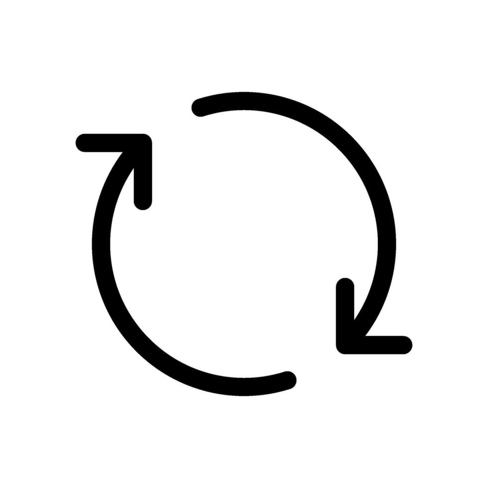 Repeat Icon Vector Symbol Design Illustration