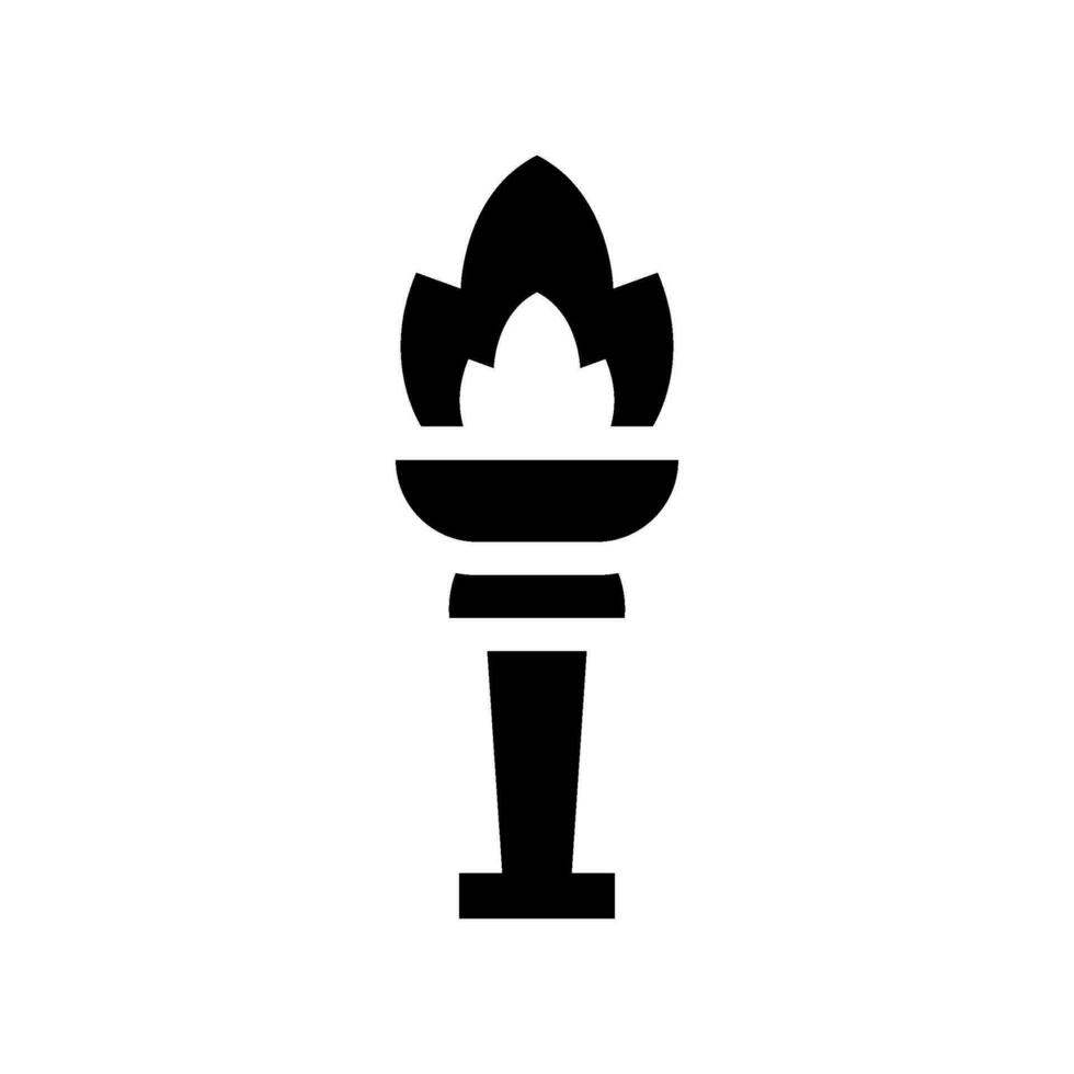 Olympic Torch Icon Vector Symbol Design Illustration