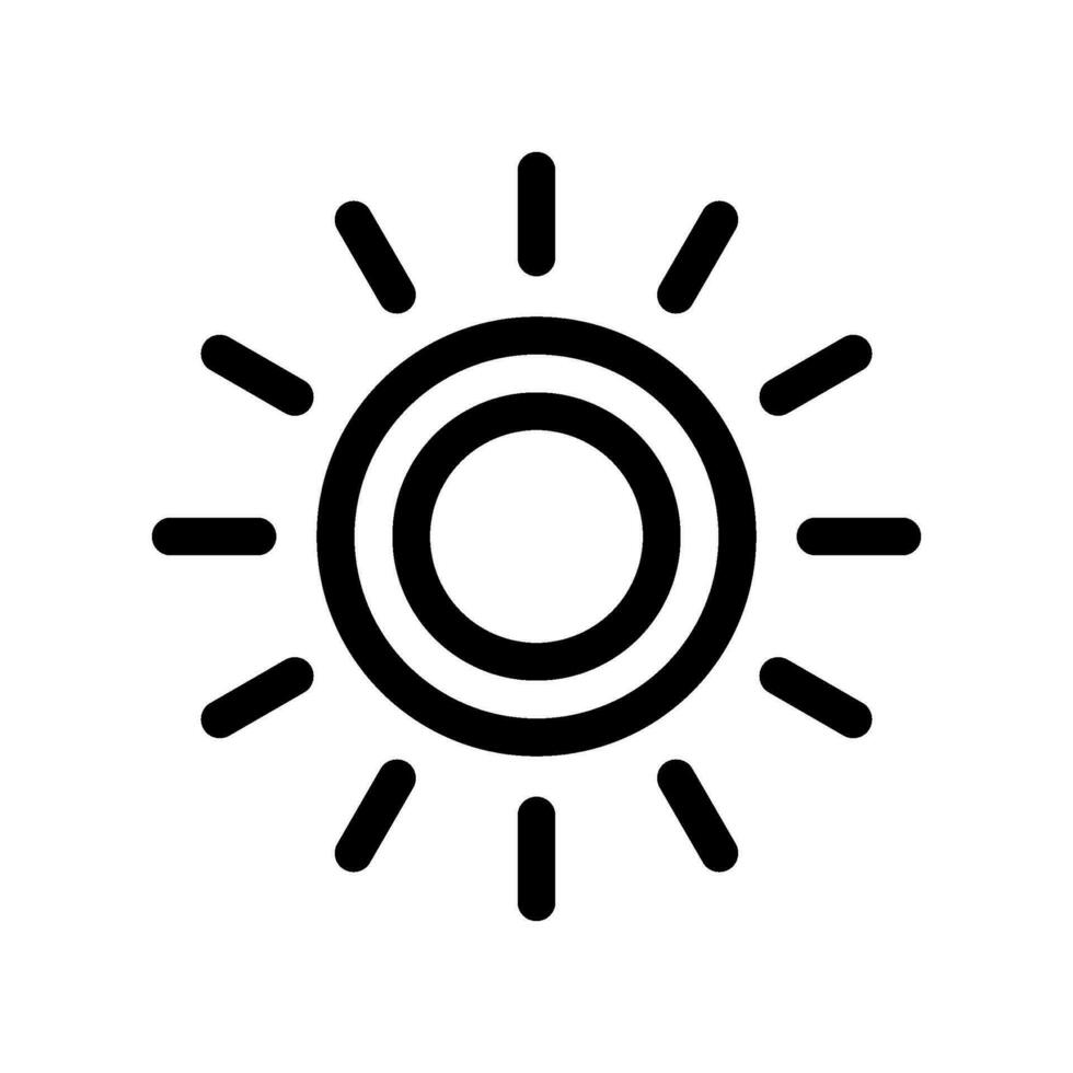 Sun Icon Vector Symbol Design Illustration