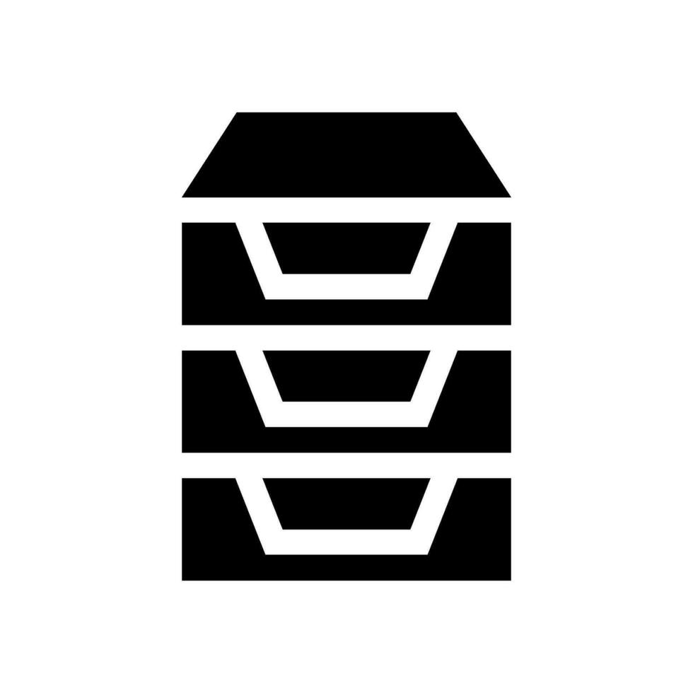 File Cabinet Icon Vector Symbol Design Illustration