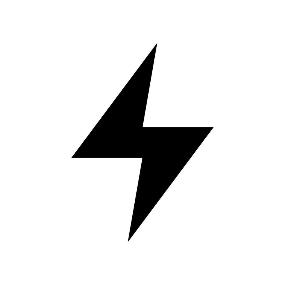 Lightning Icon Vector Symbol Design Illustration
