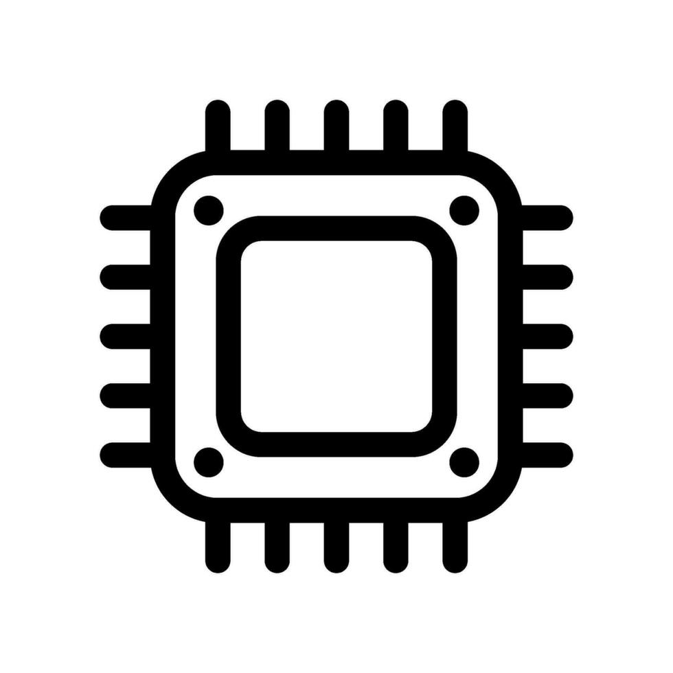 Processor Icon Vector Symbol Design Illustration