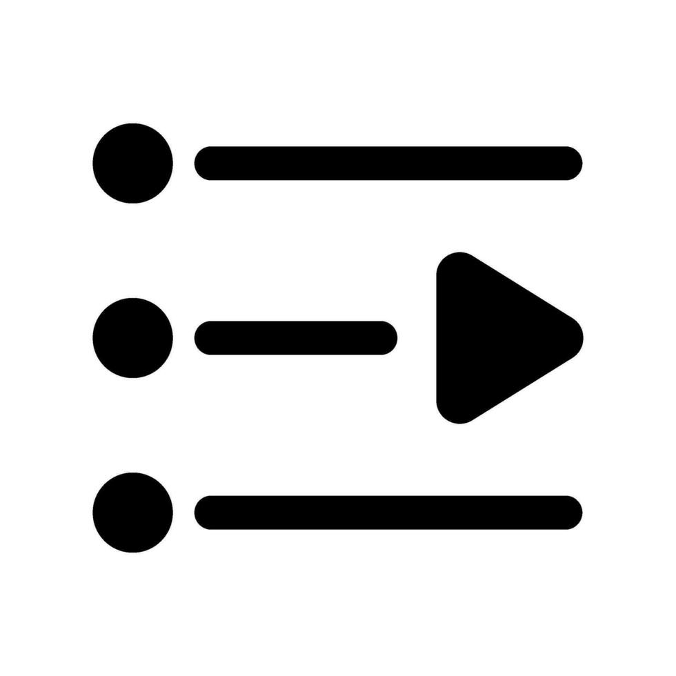 Playlist Icon Vector Symbol Design Illustration