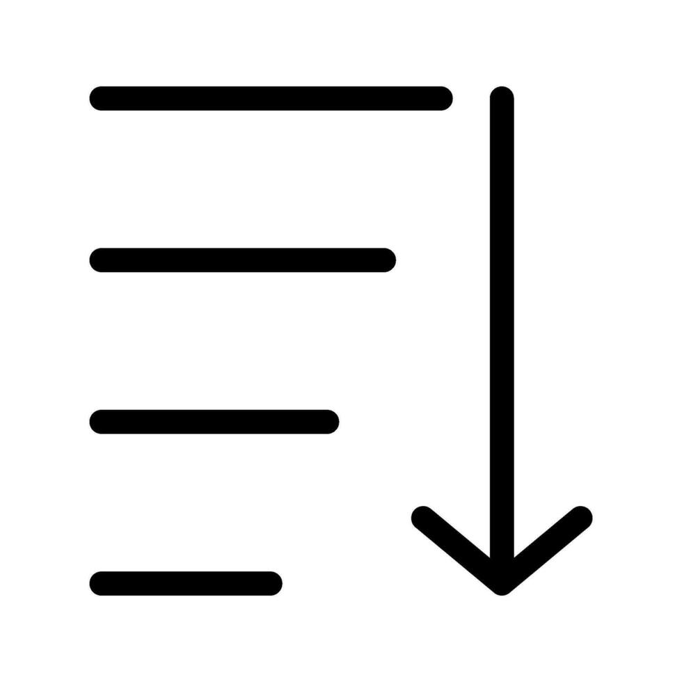 Sorting Icon Vector Symbol Design Illustration