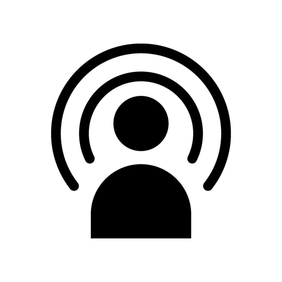 Podcast Icon Vector Symbol Design Illustration