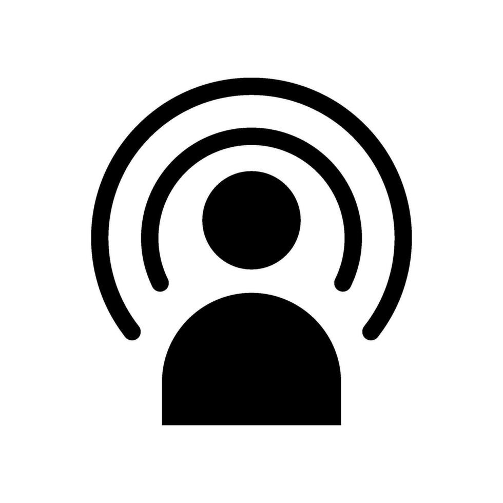 Podcast Icon Vector Symbol Design Illustration