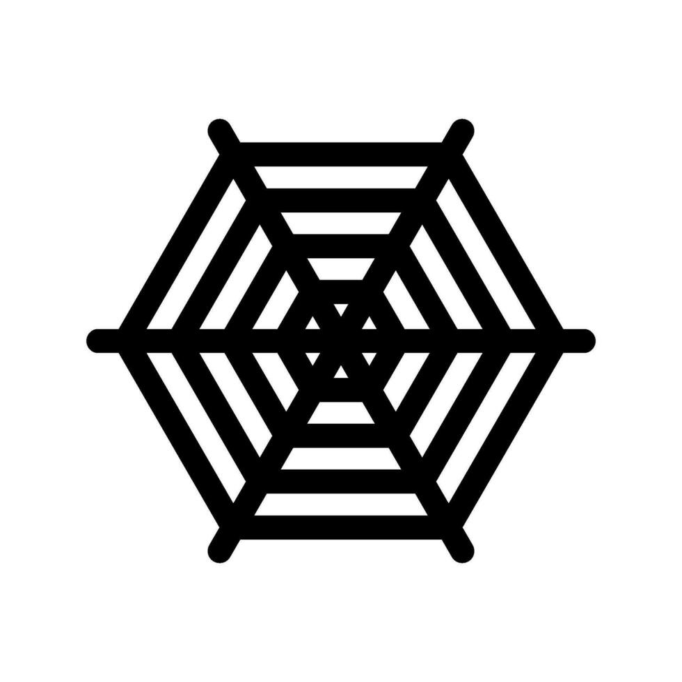 Spider Web Icon Vector Symbol Design Illustration