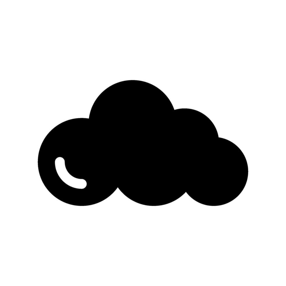 nube icono vector símbolo diseño ilustración