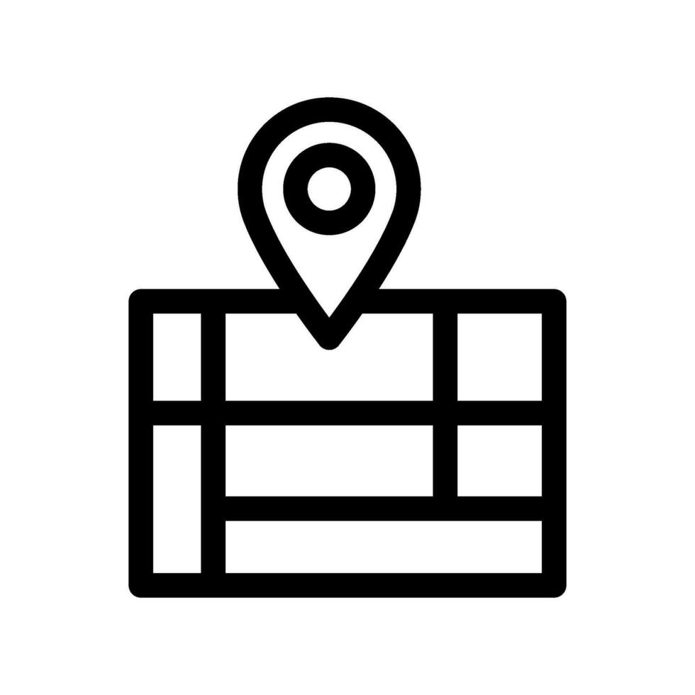 Map Icon Vector Symbol Design Illustration