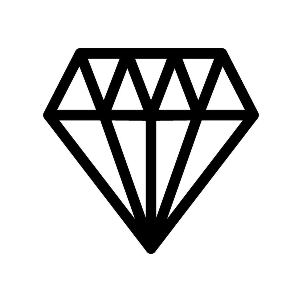 Diamond Icon Vector Symbol Design Illustration