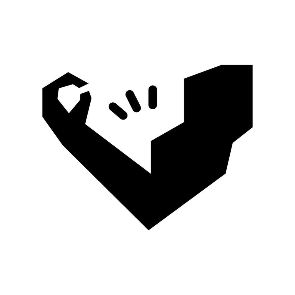 brazo icono vector símbolo diseño ilustración