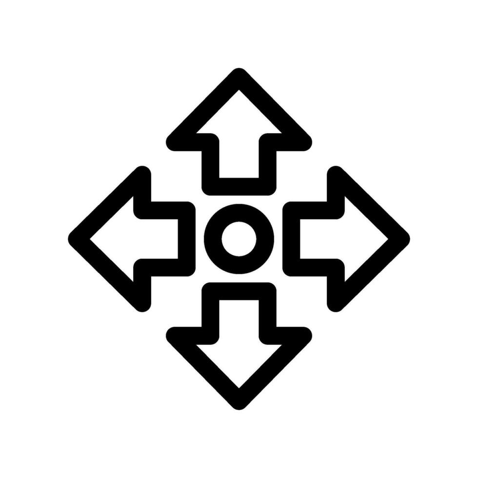 Move Icon Vector Symbol Design Illustration