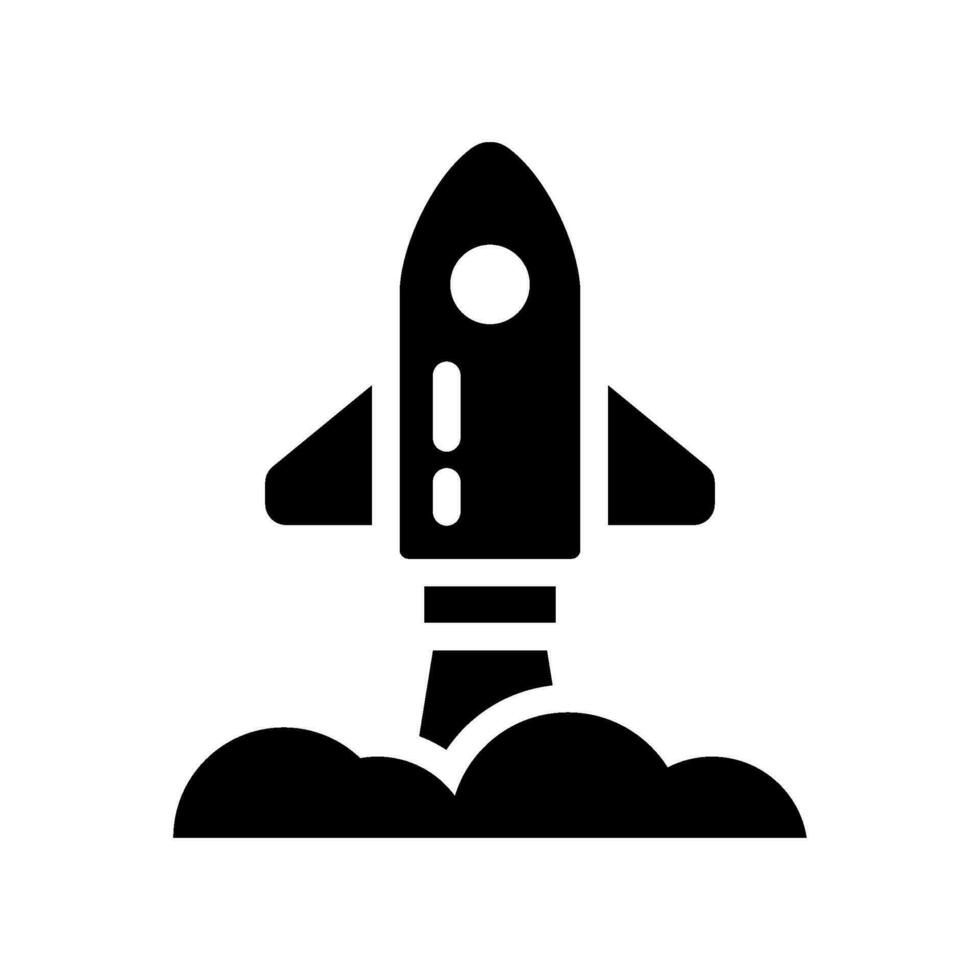 Rocket Icon Vector Symbol Design Illustration