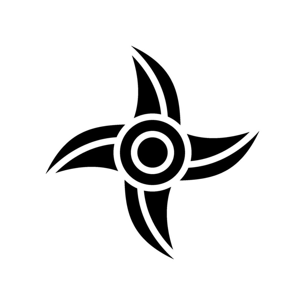 shuriken icono vector símbolo diseño ilustración