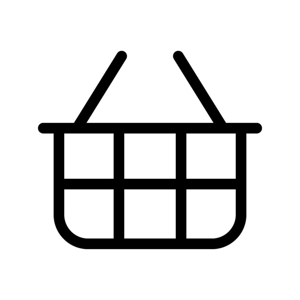 Basket Icon Vector Symbol Design Illustration