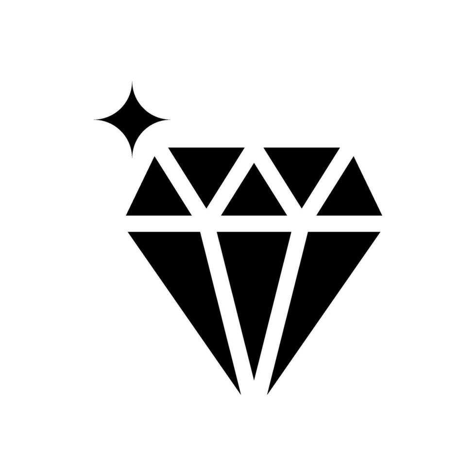 Diamond Icon Vector Symbol Design Illustration
