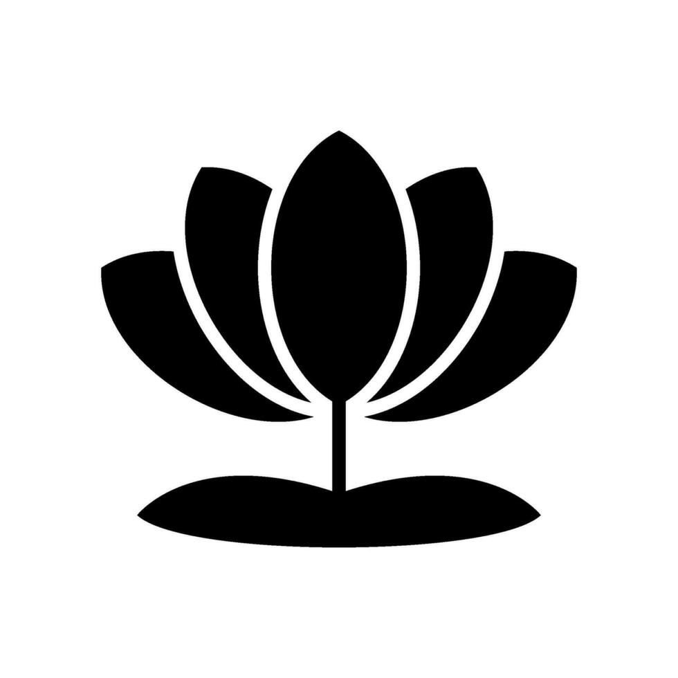 Lotus Icon Vector Symbol Design Illustration