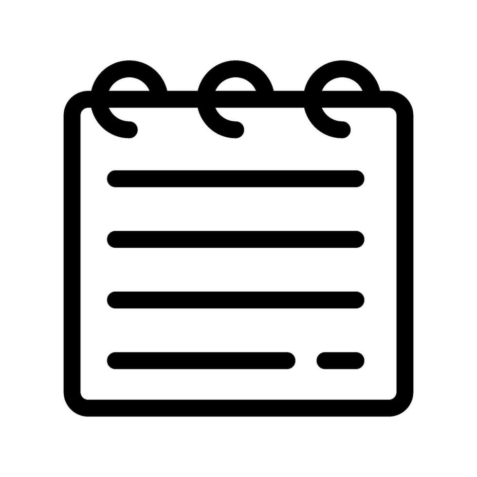 Notepad Icon Vector Symbol Design Illustration