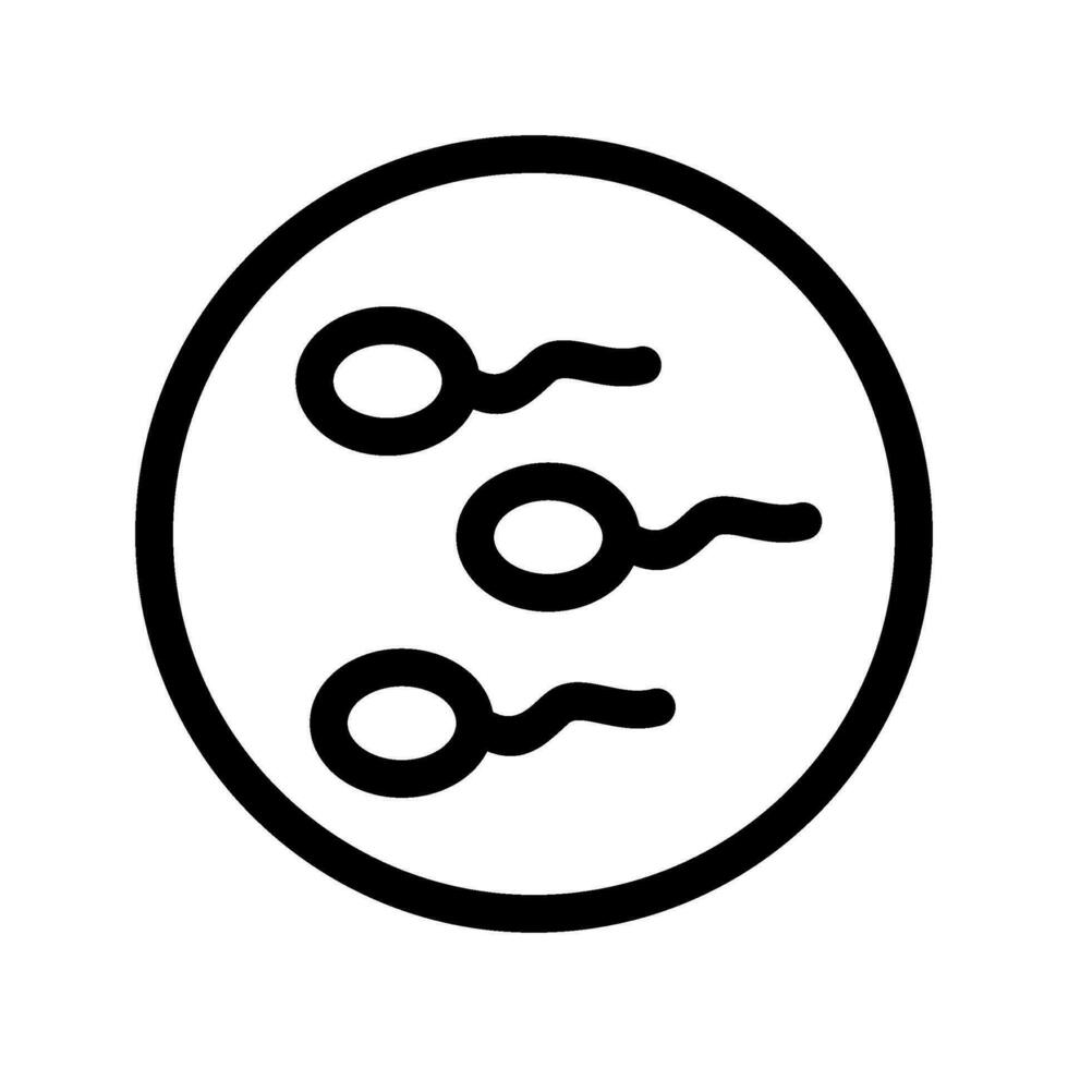 Sperm Icon Vector Symbol Design Illustration