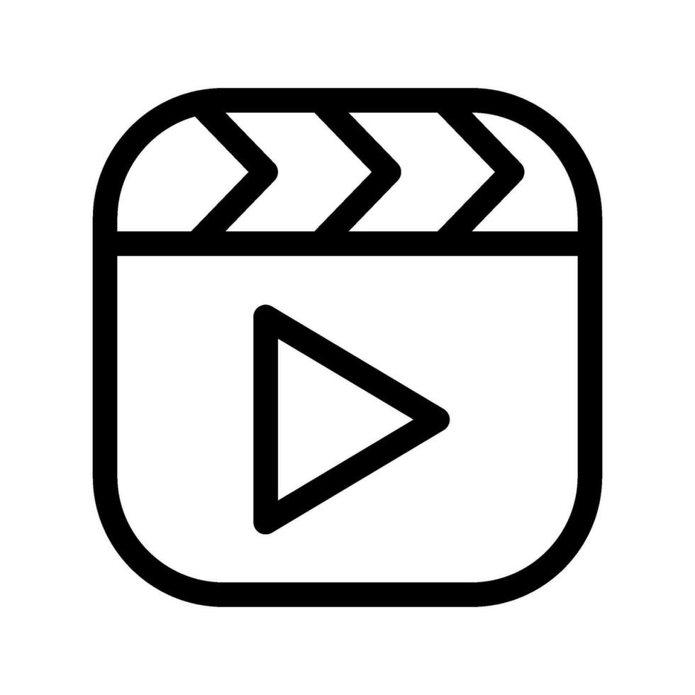 Video Icon Vector Symbol Design Illustration
