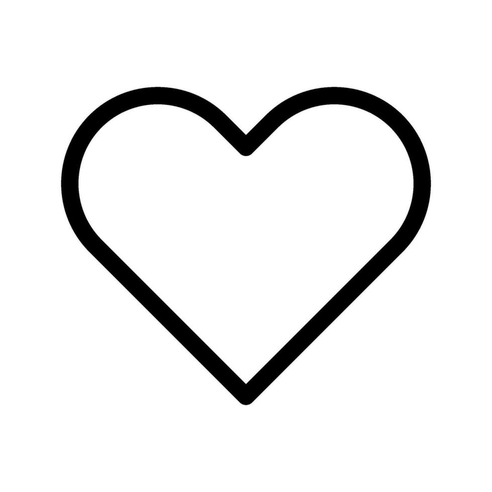 Heart Icon Vector Symbol Design Illustration