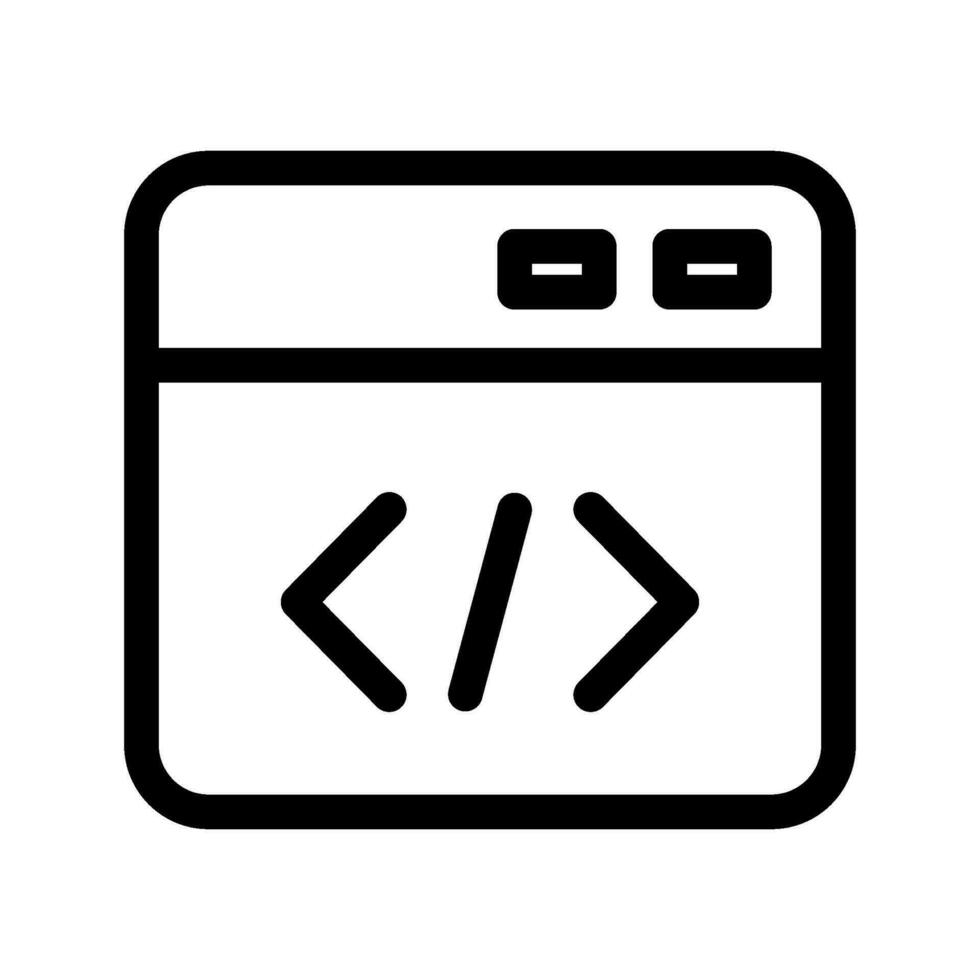 Coding Icon Vector Symbol Design Illustration